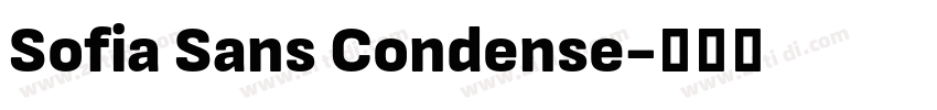 Sofia Sans Condense字体转换